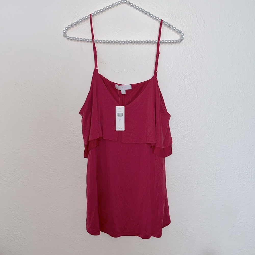 eri + ali anthropologie L sleeveless top nwt tank cami